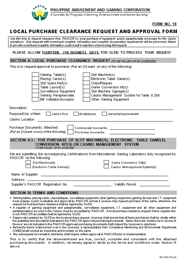 Local Purchaseclearance Request and Approval Form