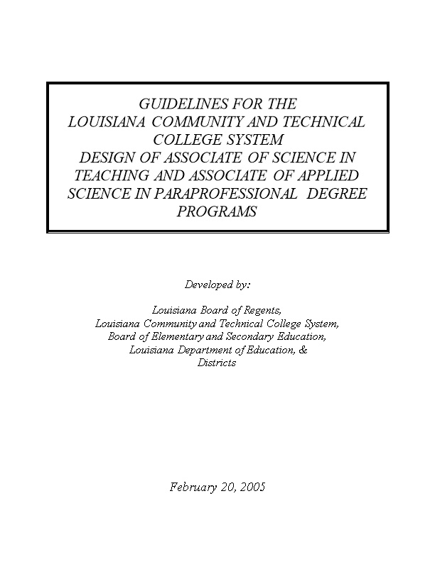 Louisiana Community and Technicalcollege System