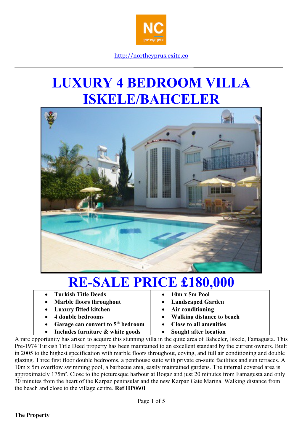Luxury 4 Bedroom Villa