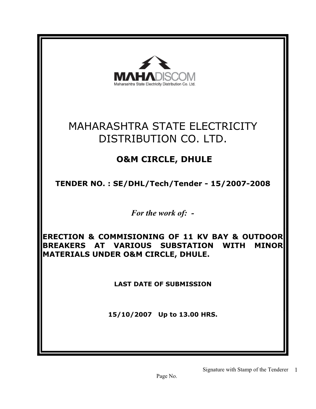 Mahaashtra State Electricity Distribution Co