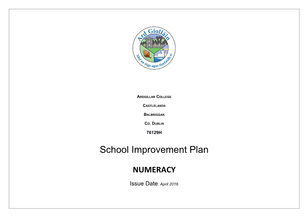 Main Strengths As Identified in SSE Process 2015/16