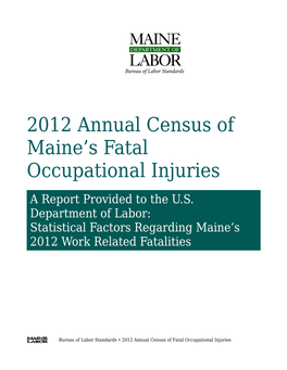 Maine S Annual Report On