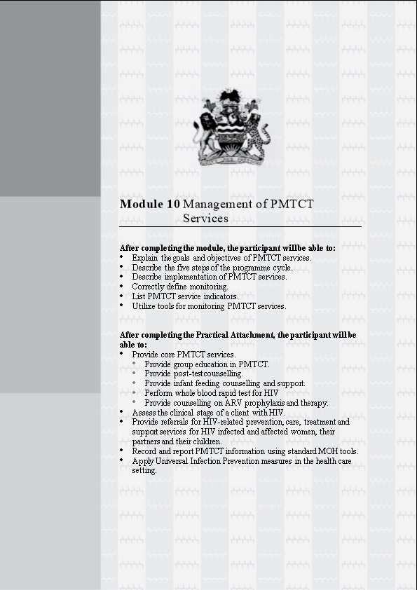 Malawi PMTCT Participant Manual