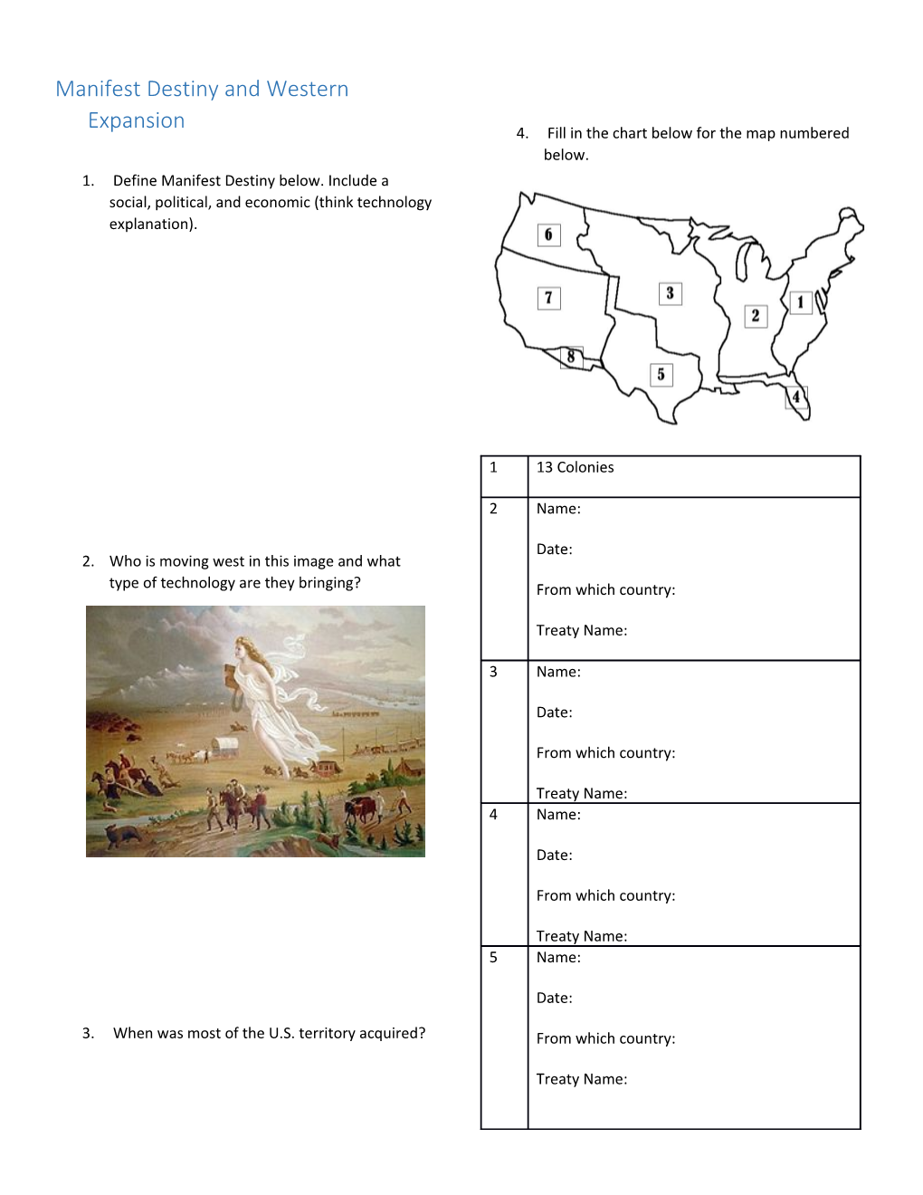 Manifest Destiny and Western Expansion
