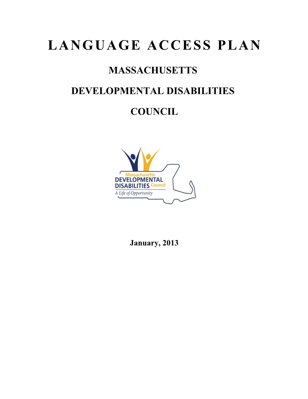 Mass Developmental Disabilities Language Access Plan