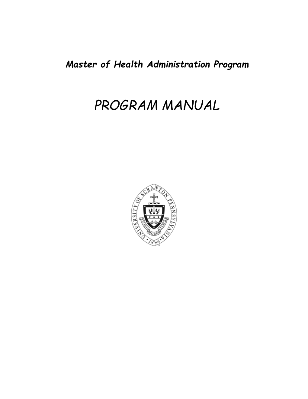 Master of Health Administration Program