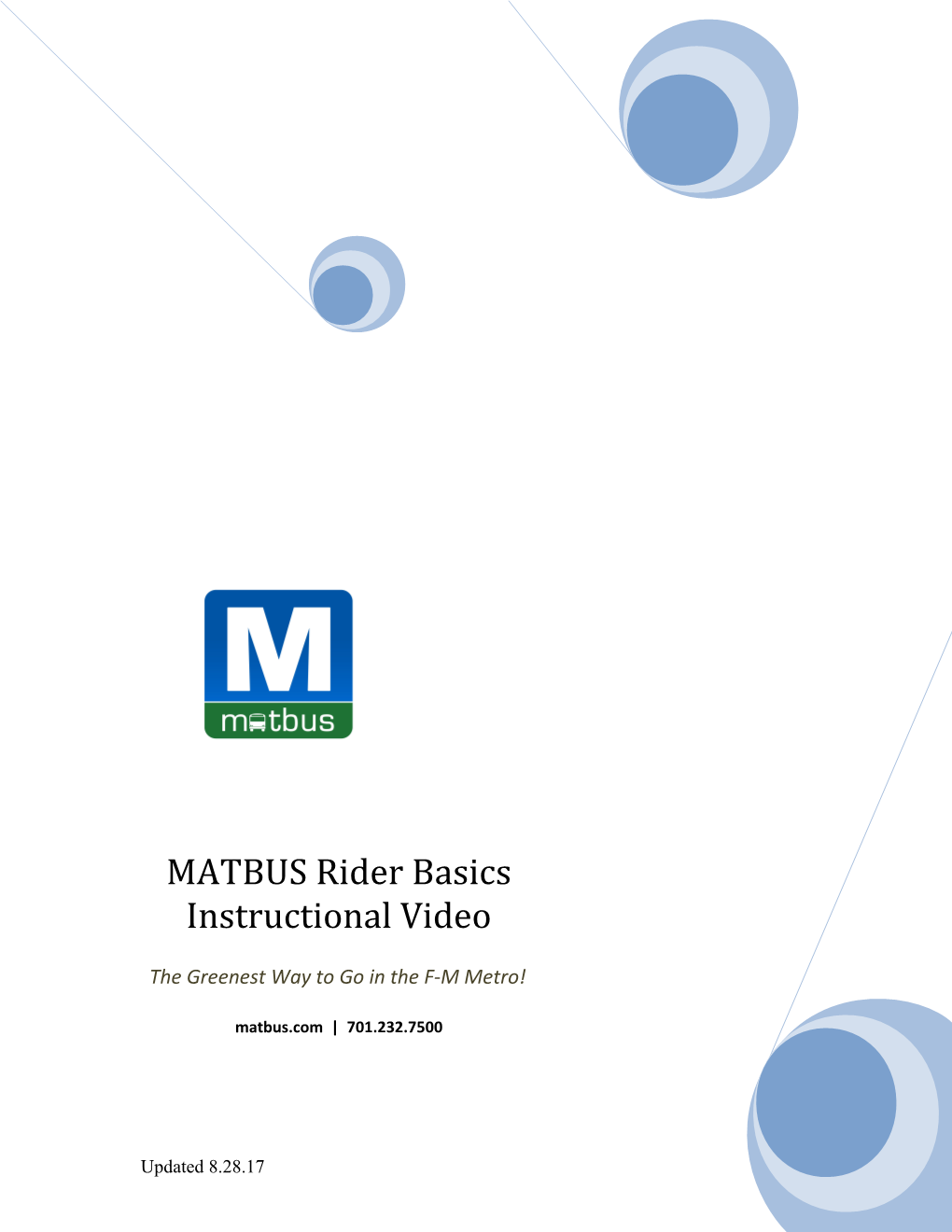 MATBUS Presents Its How to Ride Instructional Video