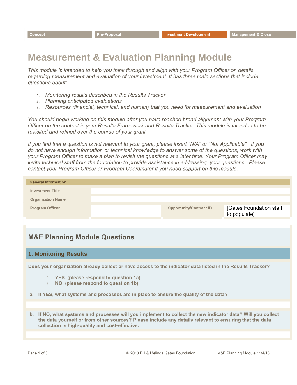 Measurement-Evaluation Module