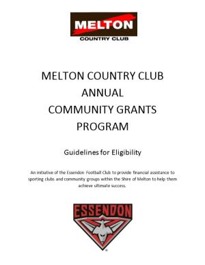 Melton Country Club
