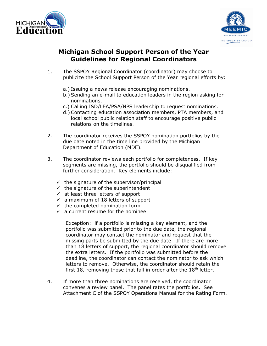 Michigan Teacher of the Year