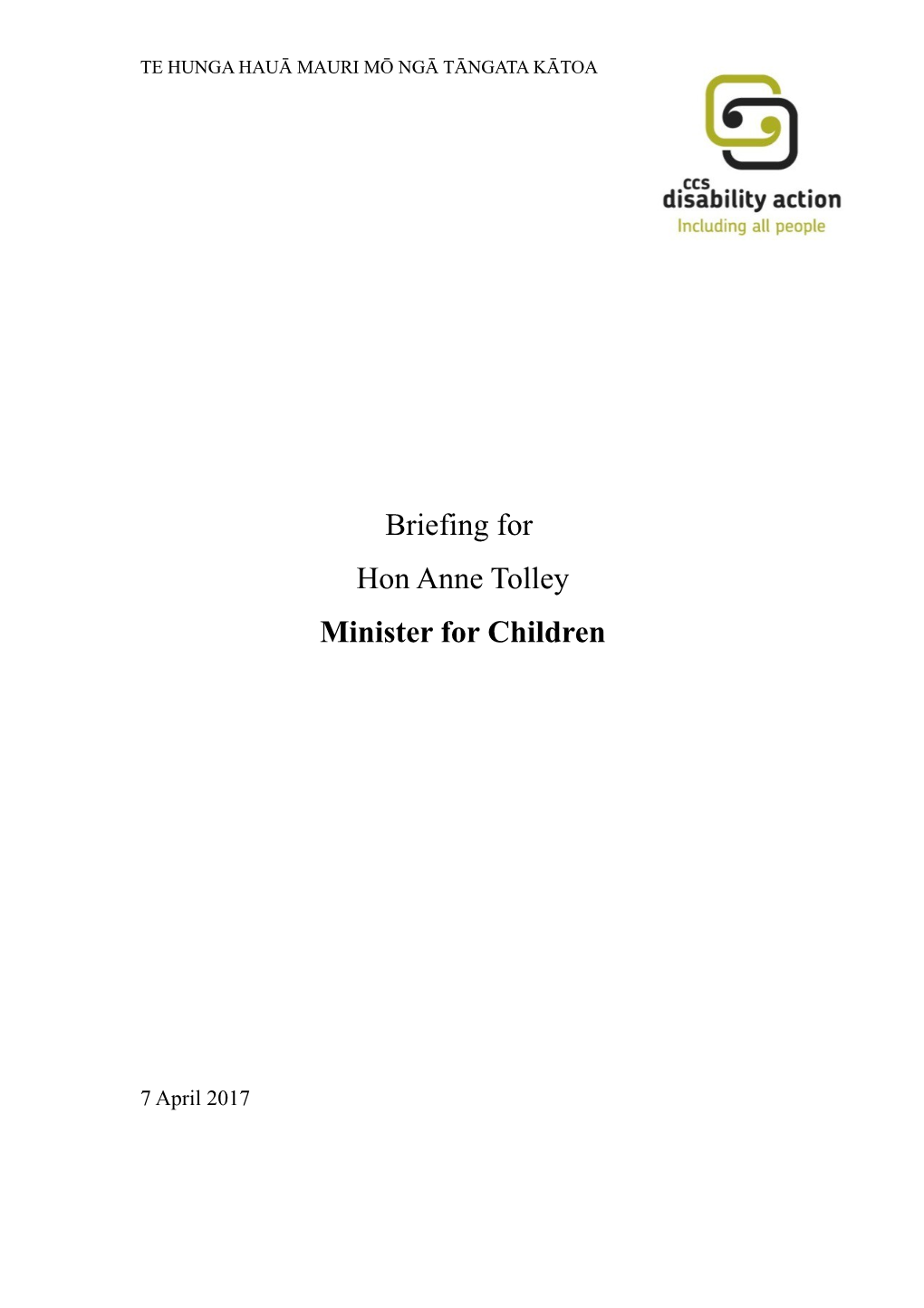 Minister for Children