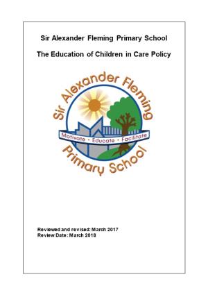 Model School Policy on the Education of Looked After Children