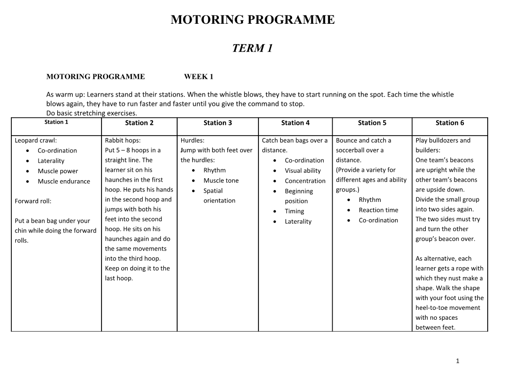 Motoring Programme