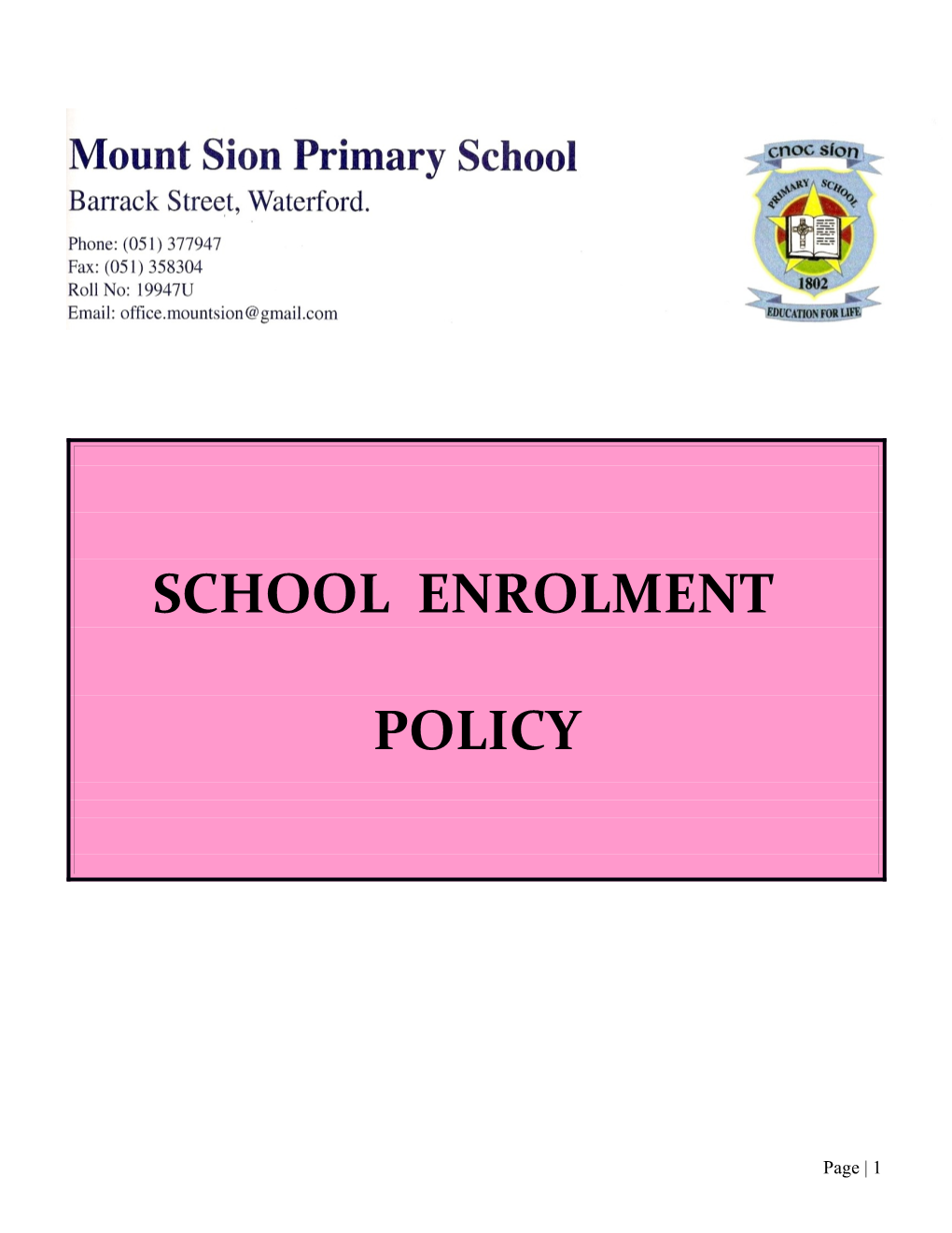 Mount Sion C.B.S. Primary School