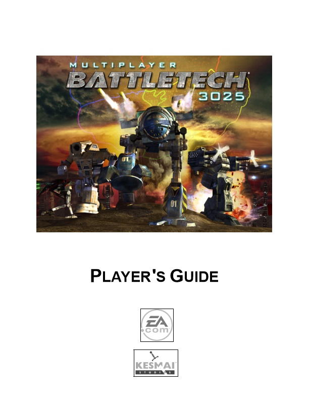 Multiplayer Battletech:3025 Player's Guide