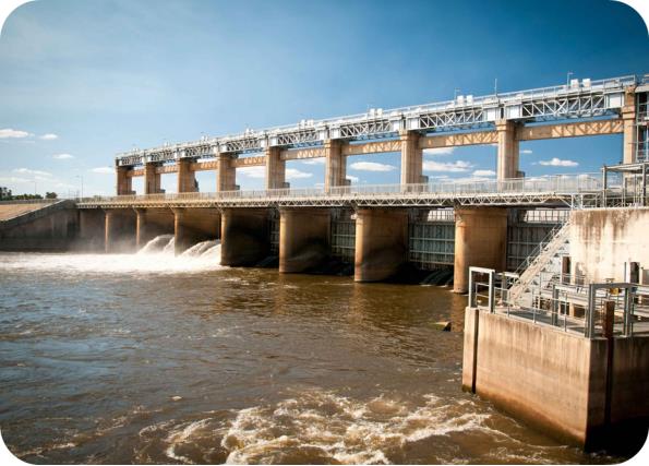 Image of Yarrawonga Weir on the River Murray