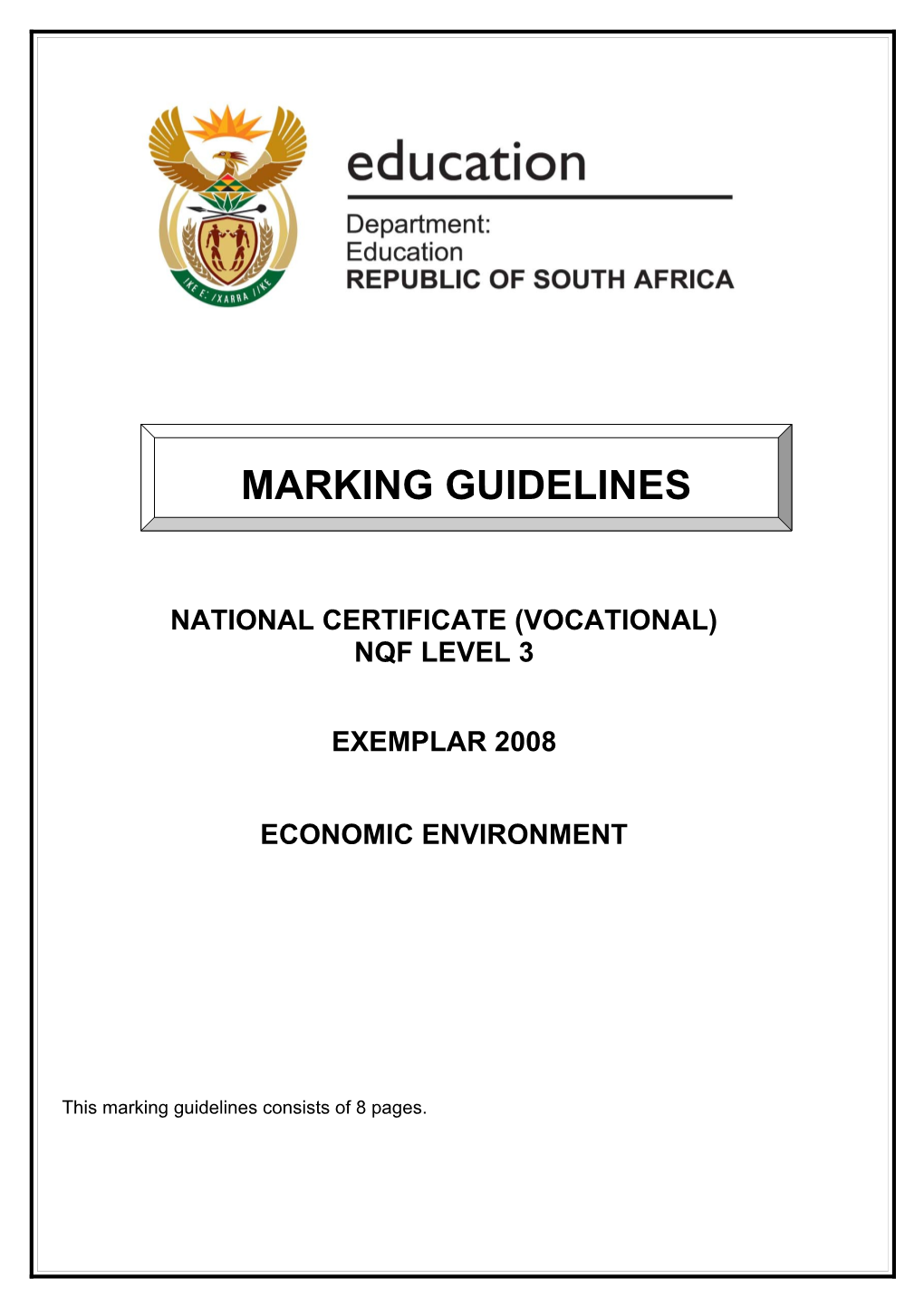 National Certificate (Vocational)
