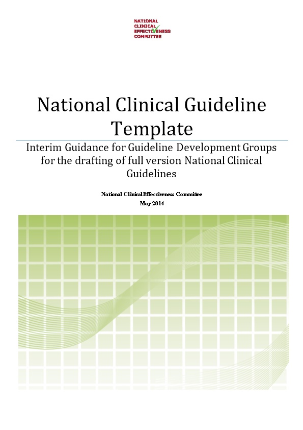 National Clinical Guideline Template