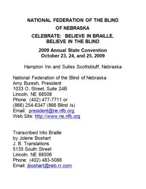 National Federation of the Blind of Nebraska