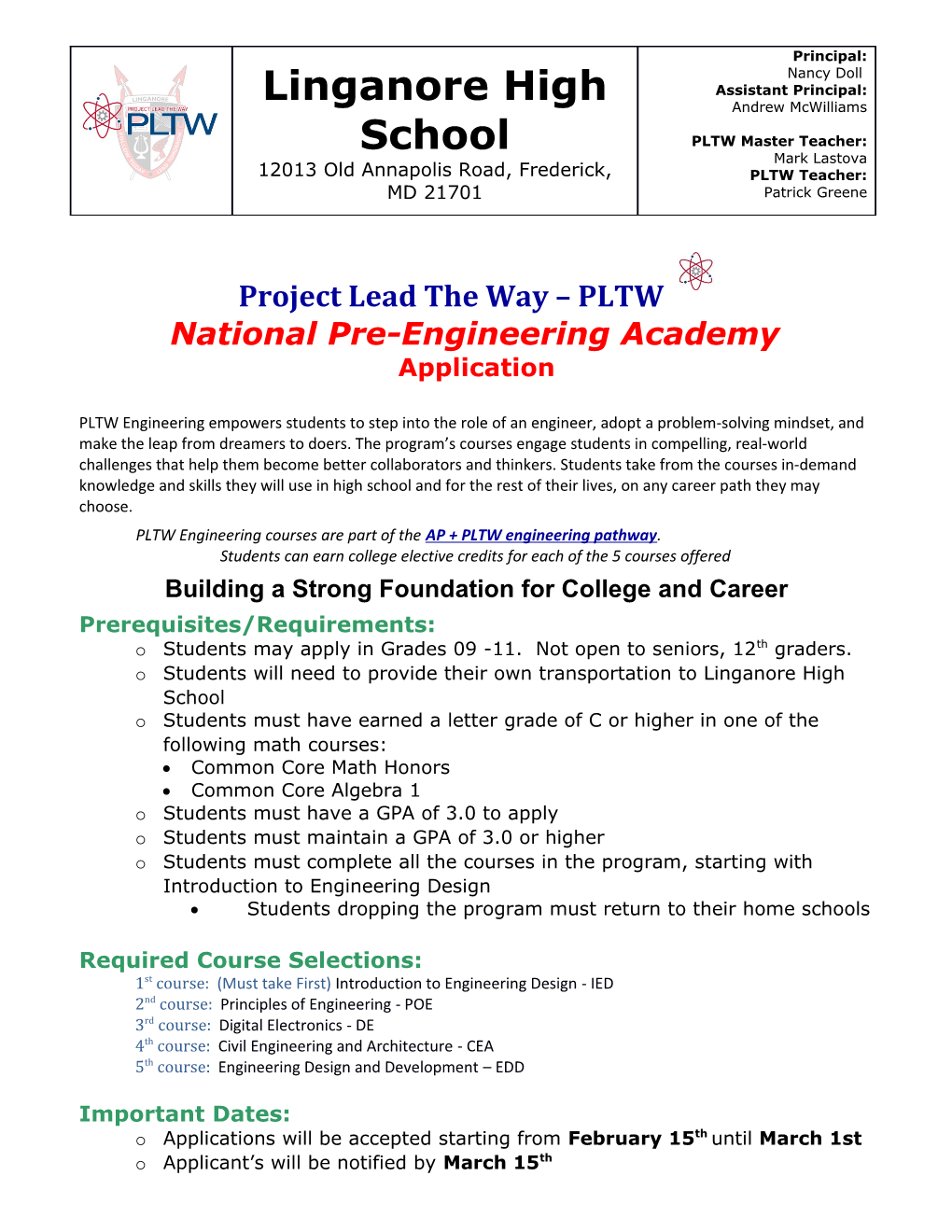 National Pre-Engineering Academy
