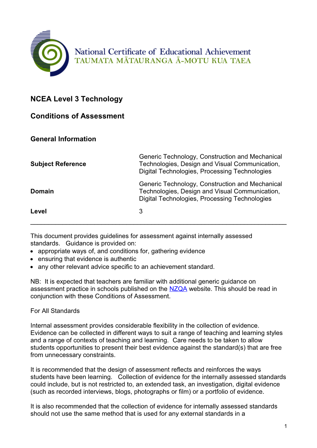 NCEA Level 3 Technology