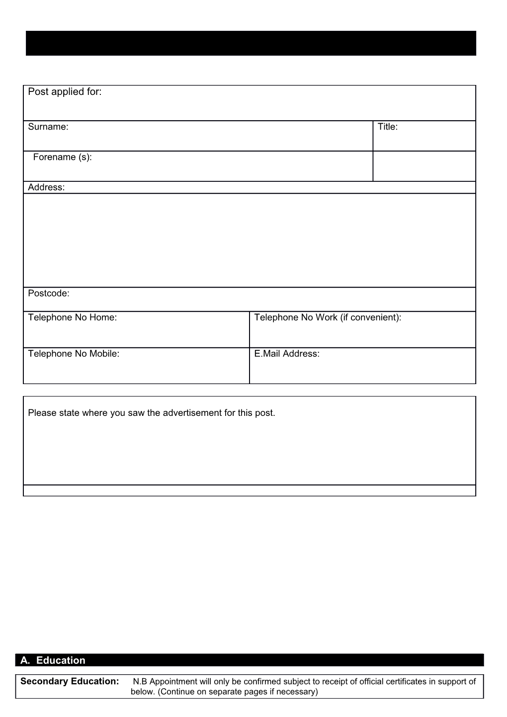 Newcastle Gateshead Initiative Application Form