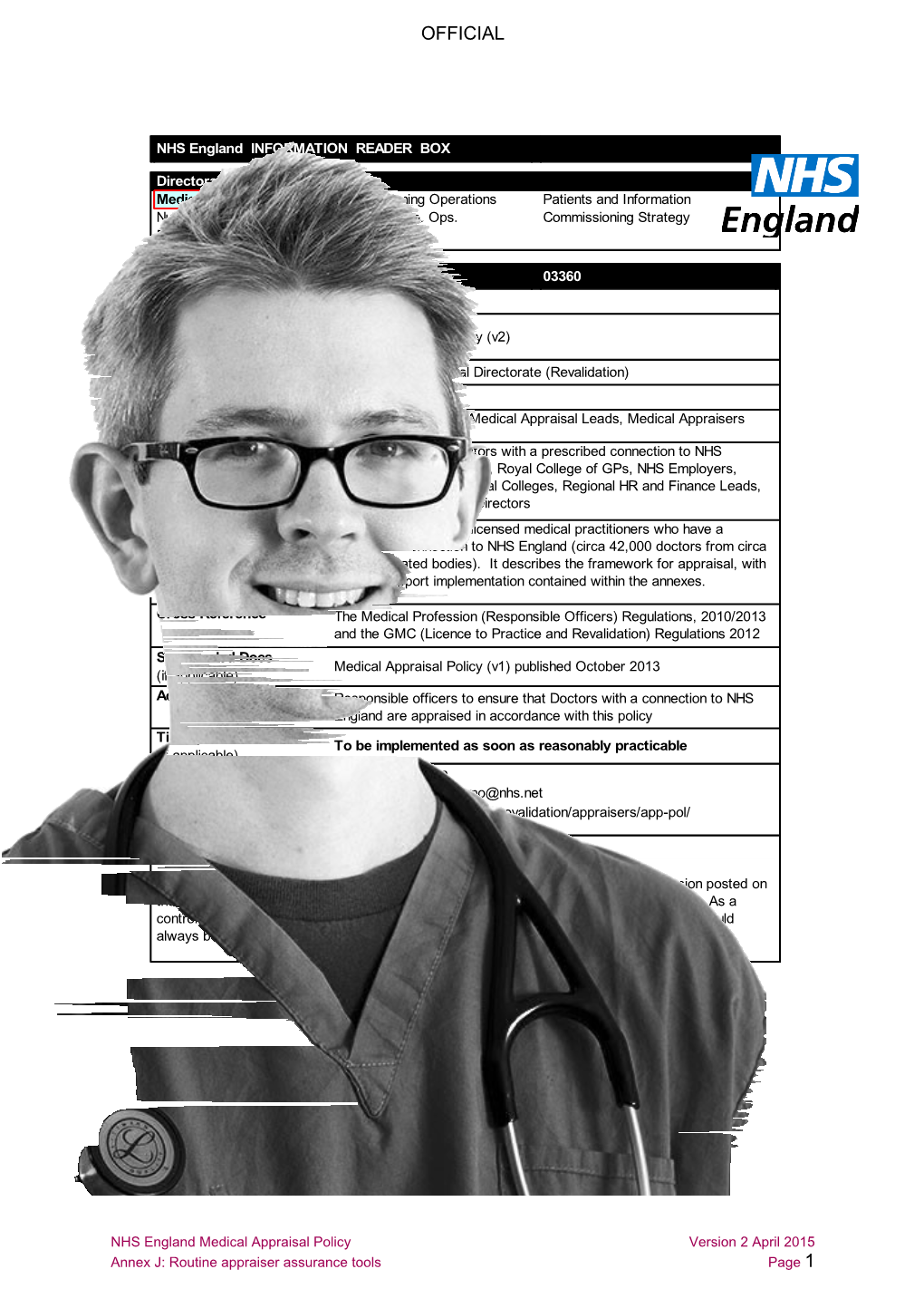 NHS England Report Template 3 - Standard Length Title