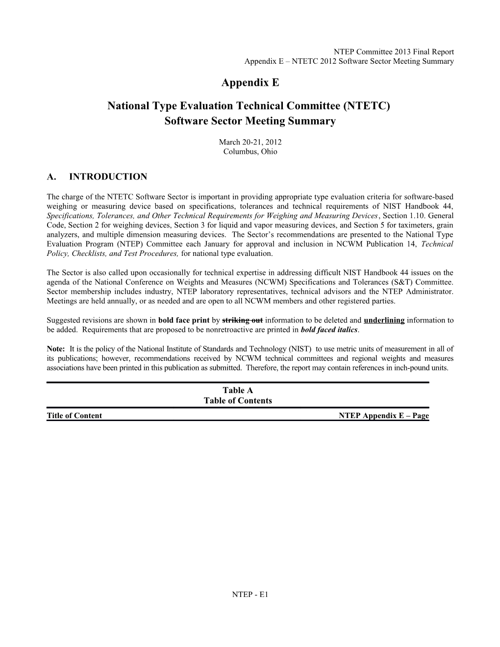NTEP Committee 2013 Final Report