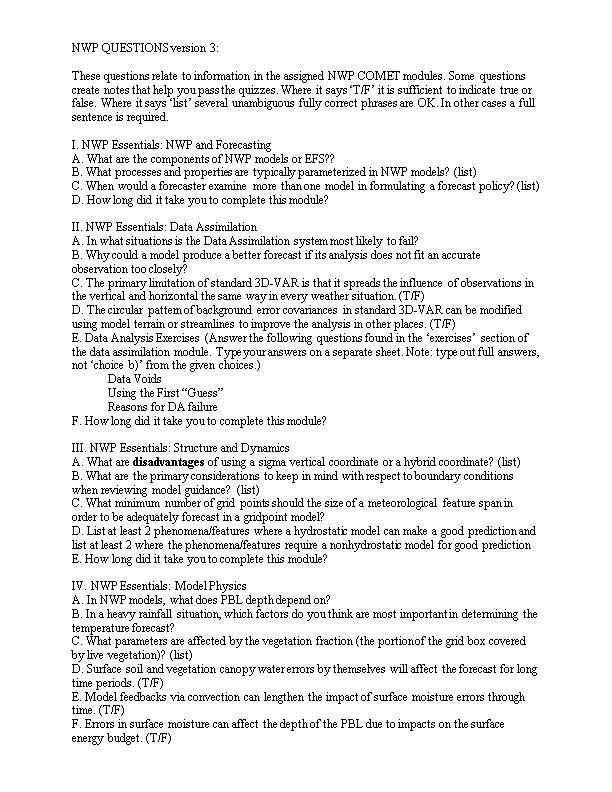 NWP QUESTIONS Version 2