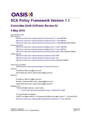 OASIS SCA Policy Specification V1.1