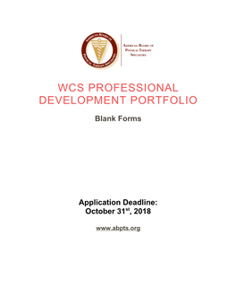 OCS Professional Development Portfolio