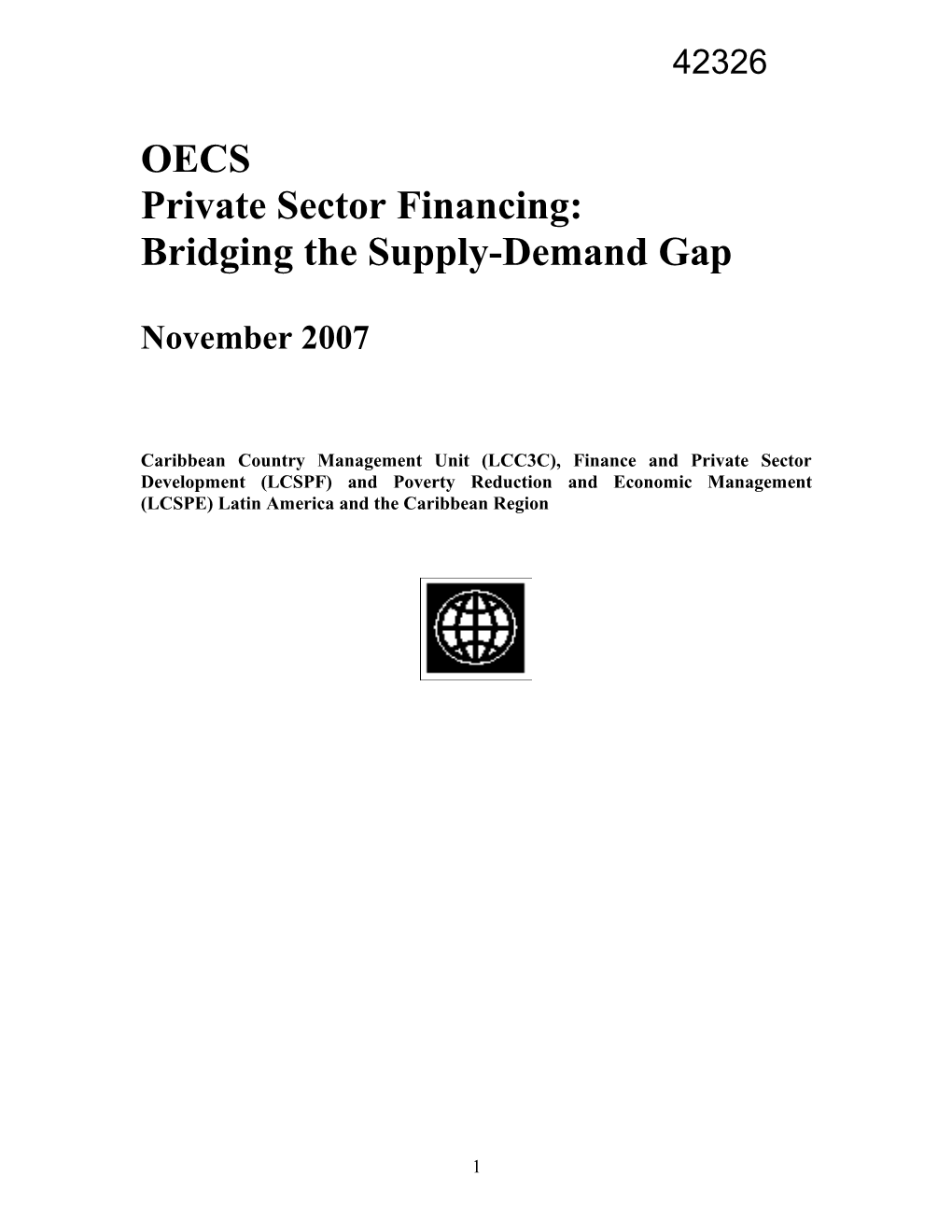 OECS Private Sector Financing Study