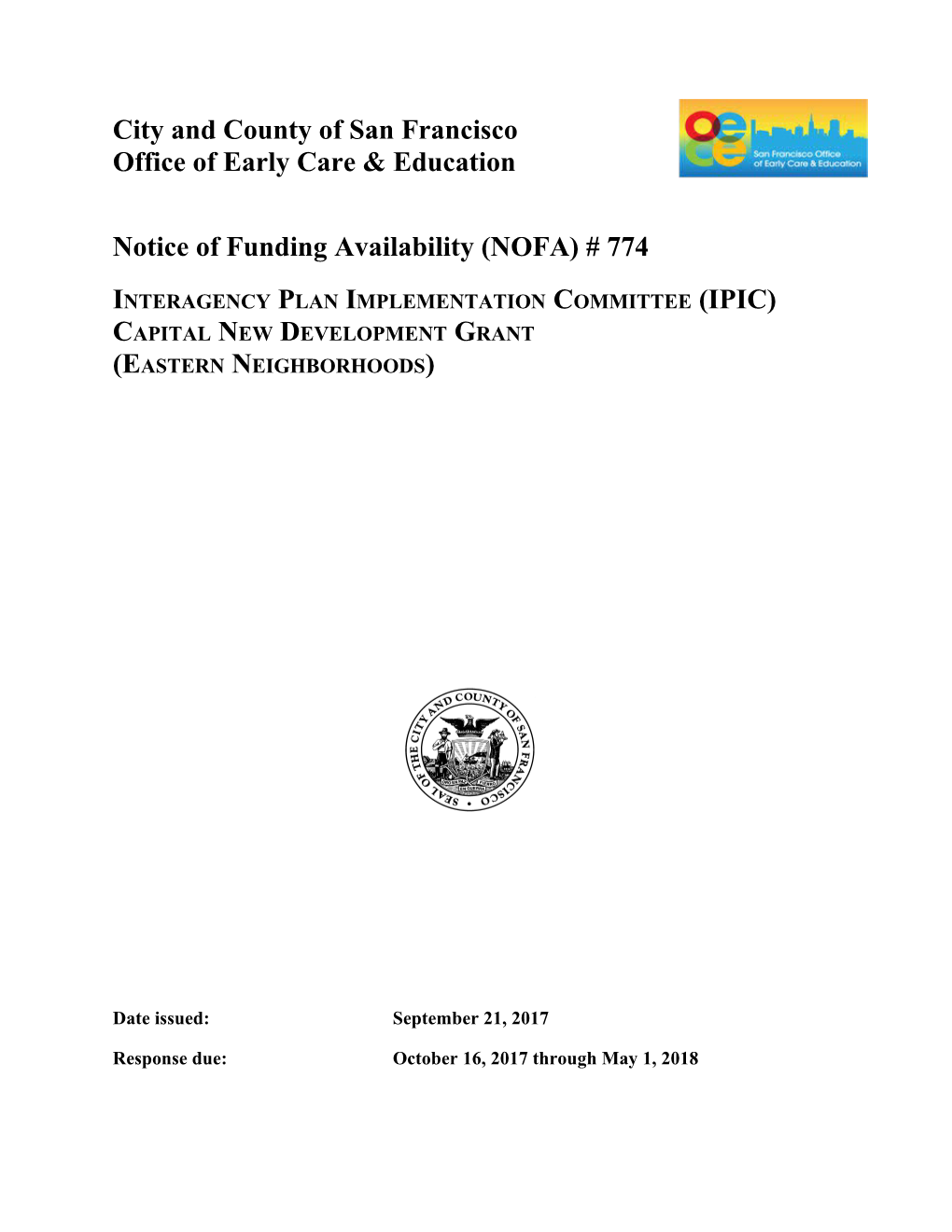 Office of Early Care & Education