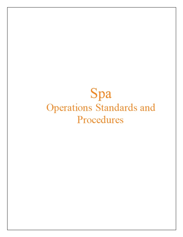 Operationsstandards and Procedures