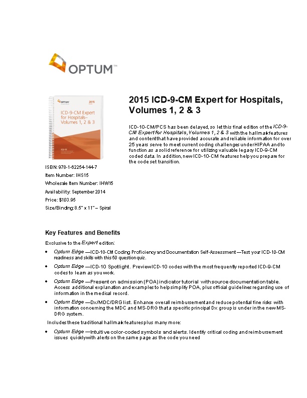 Optum Edge ICD-10-CM Coding Proficiency and Documentation Self-Assessment Test Your ICD-10-CM