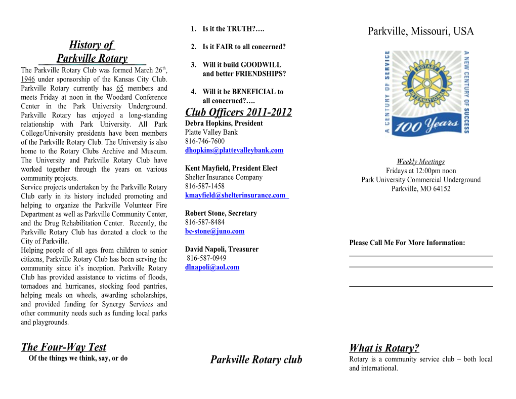Parkville Rotary