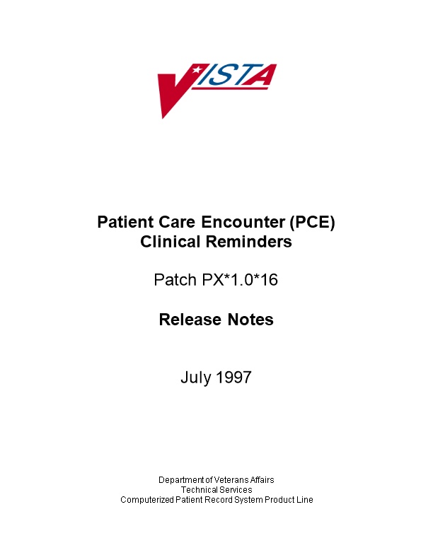 Patient Care Encounter (PCE)