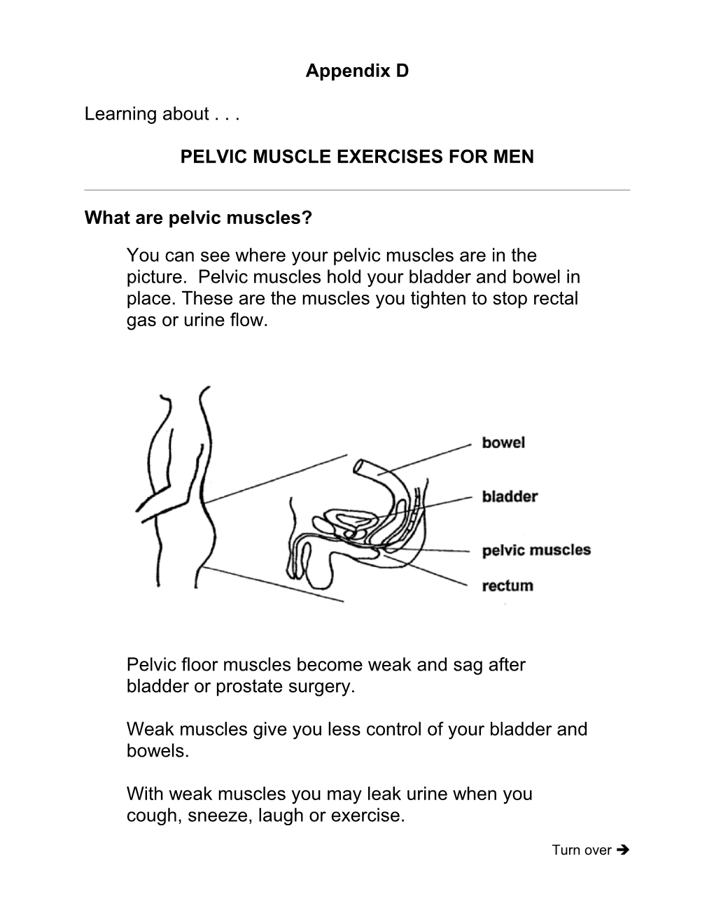 Pelvic Muscle Exercises for Men