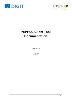 PEPPOL Client Tool Documentation