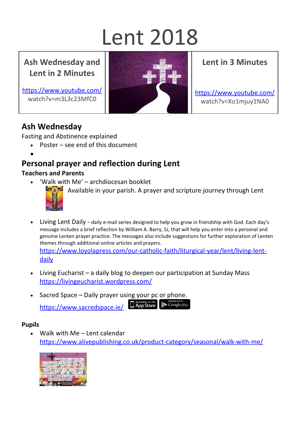 Personal Prayer and Reflection During Lent