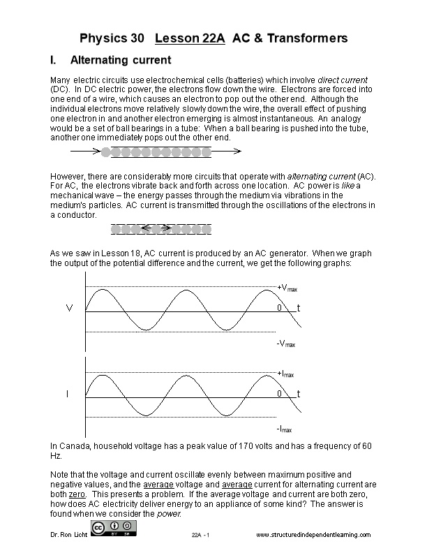 Physics 30 Lesson 6 Magnetism and Electrostatics