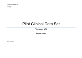Pilot Clinical Data Set