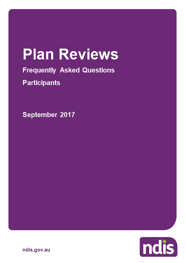 Plan Reviews- Participant FAQ September 2017