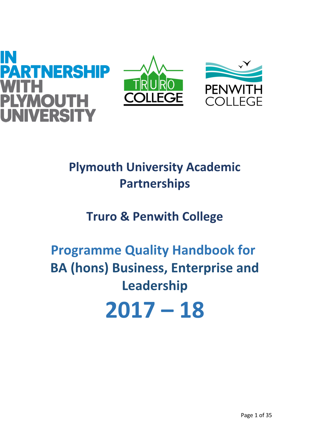 Plymouth Universityacademic Partnerships