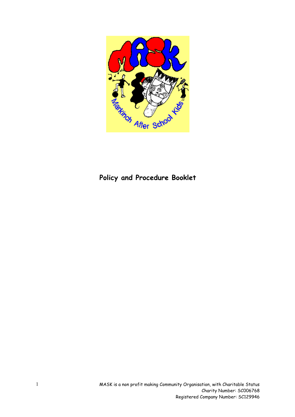 Policy and Procedure Booklet