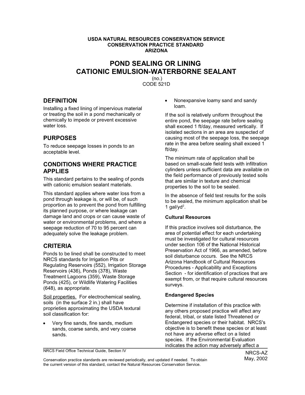 Pond Sealing-Cationic Emulsion 521-D