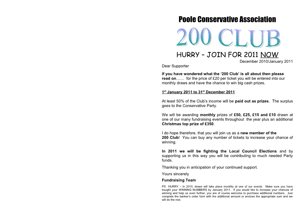 Poole Conservative Association