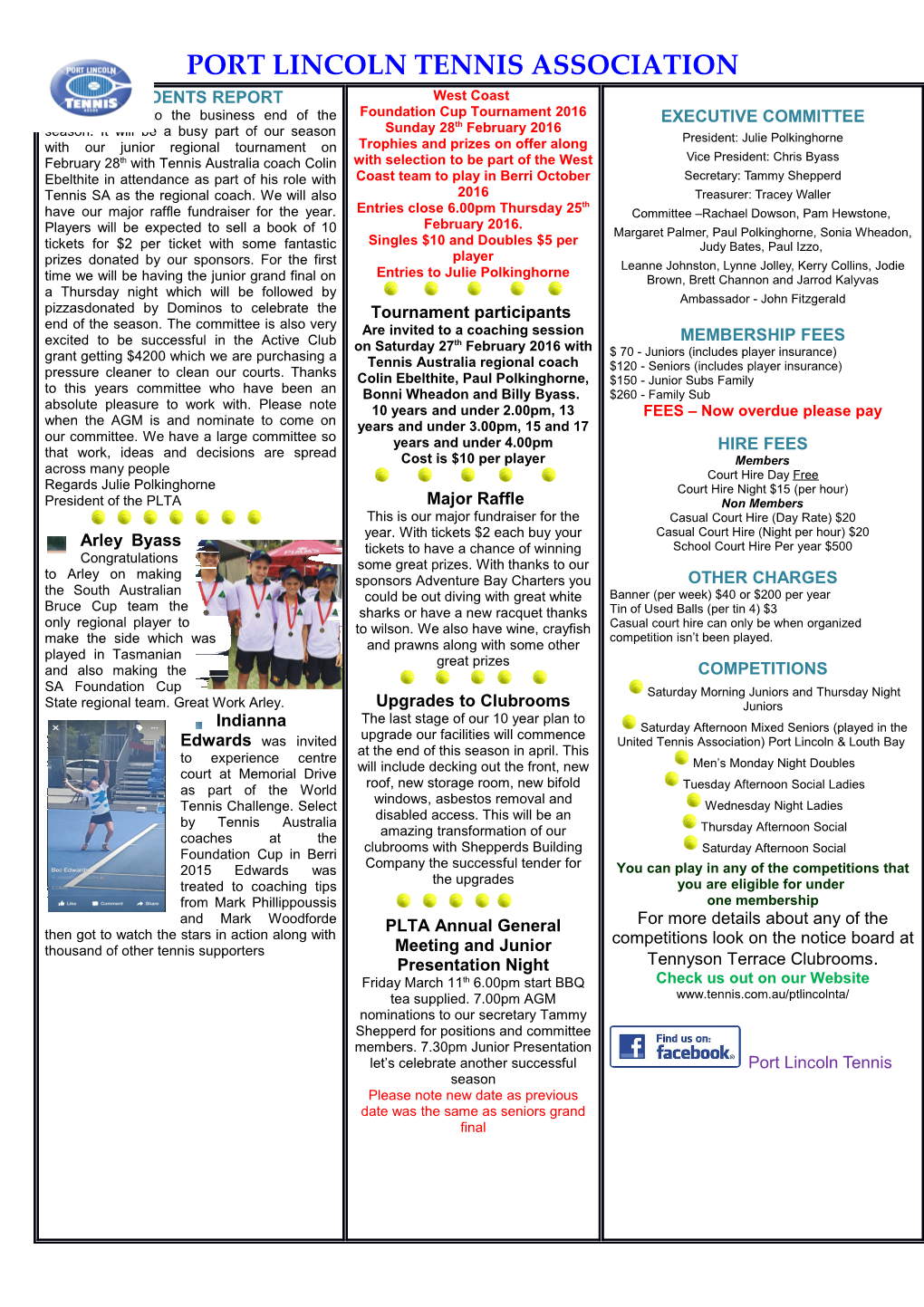 Port Lincoln Tennis Association