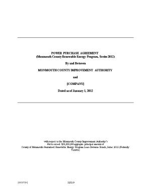 Power Purchase Agreement (00019709)