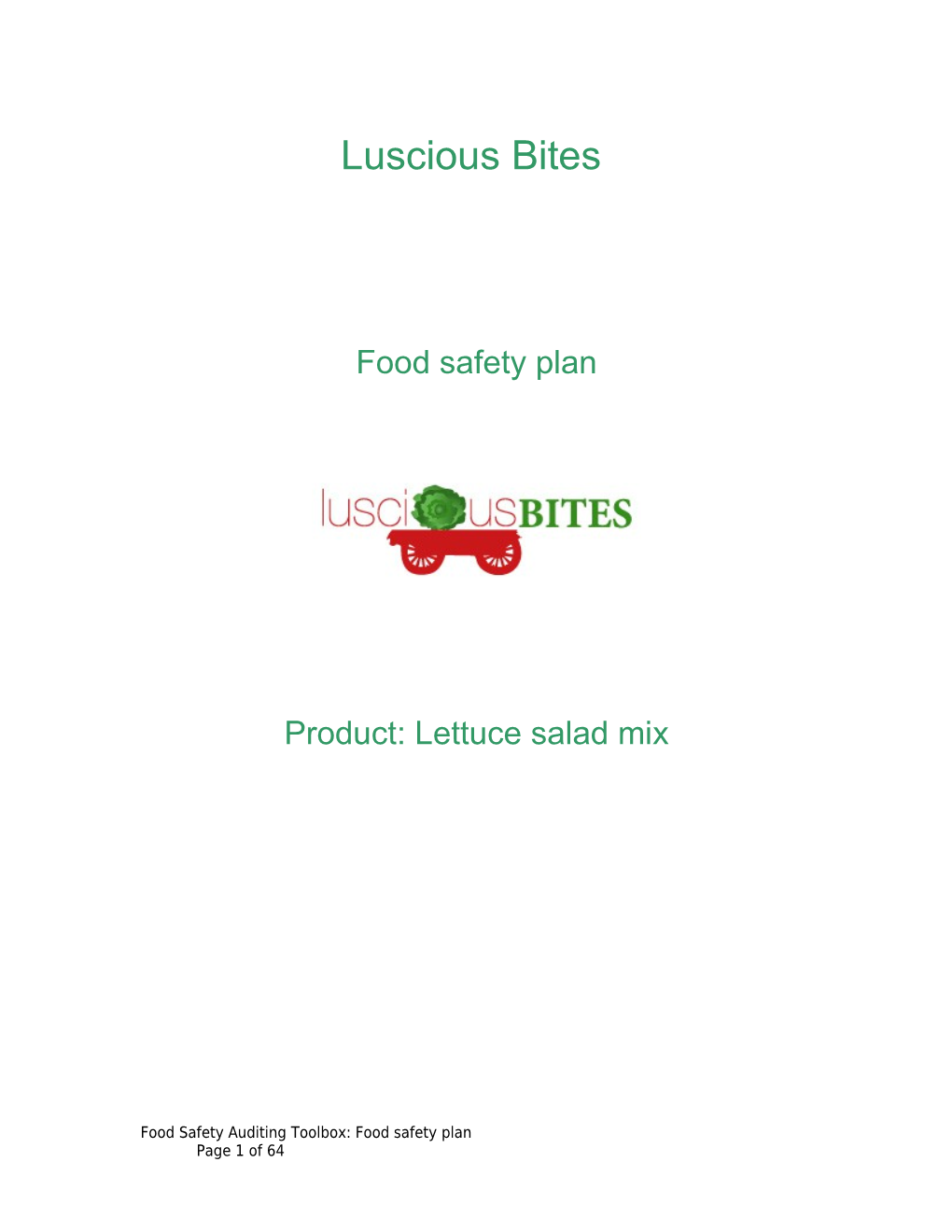 Product: Lettuce Salad Mix